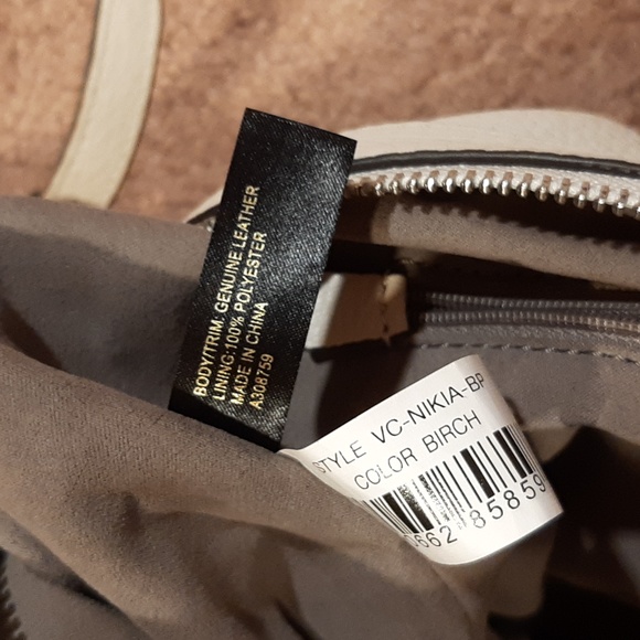 Vince Camuto White and Silver Shoulder Bag/Backpack - Picture 10 of 15